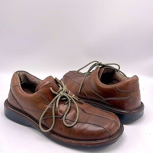 London Underground brown leather bowling shoes mens size 9